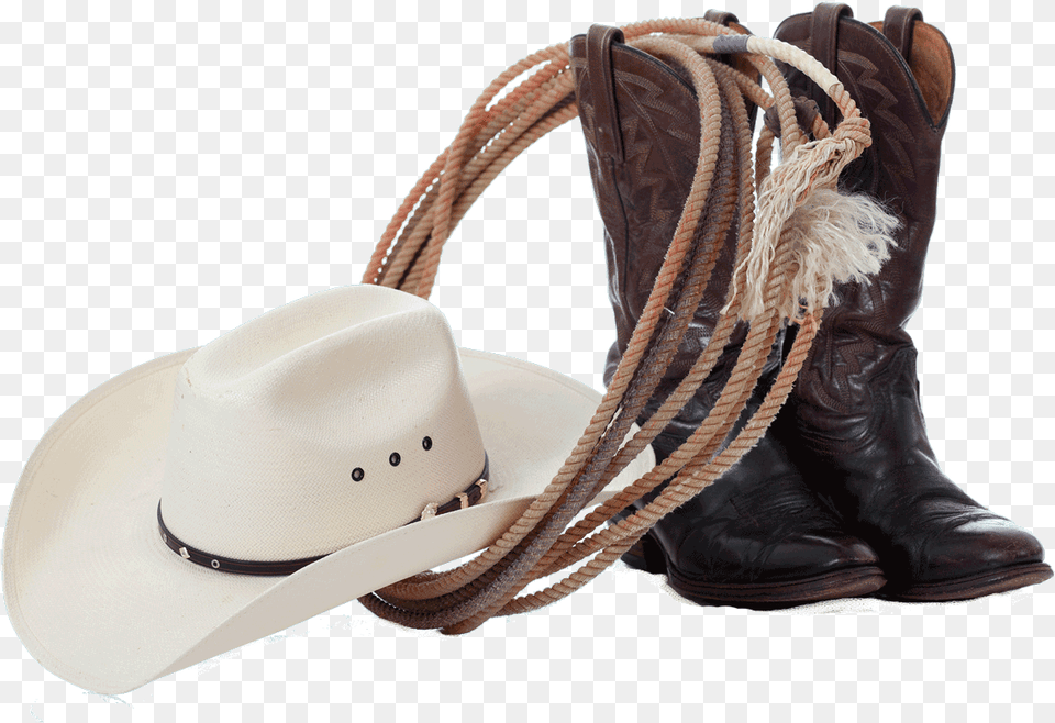 Cowboy Boots And Hat, Clothing, Footwear, Shoe, Cowboy Hat Free Transparent Png