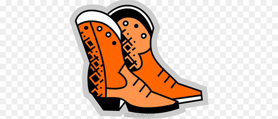 Cowboy Boots Royalty Free Vector Clip Art Illustration, Boot, Clothing, Cowboy Boot, Footwear Png Image