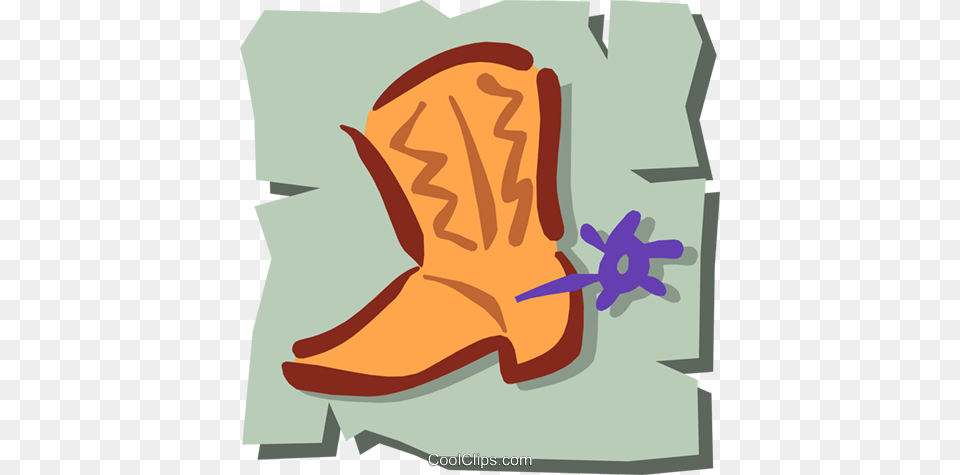 Cowboy Boots Royalty Vector Clip Art Illustration, Boot, Clothing, Footwear, Cowboy Boot Free Png