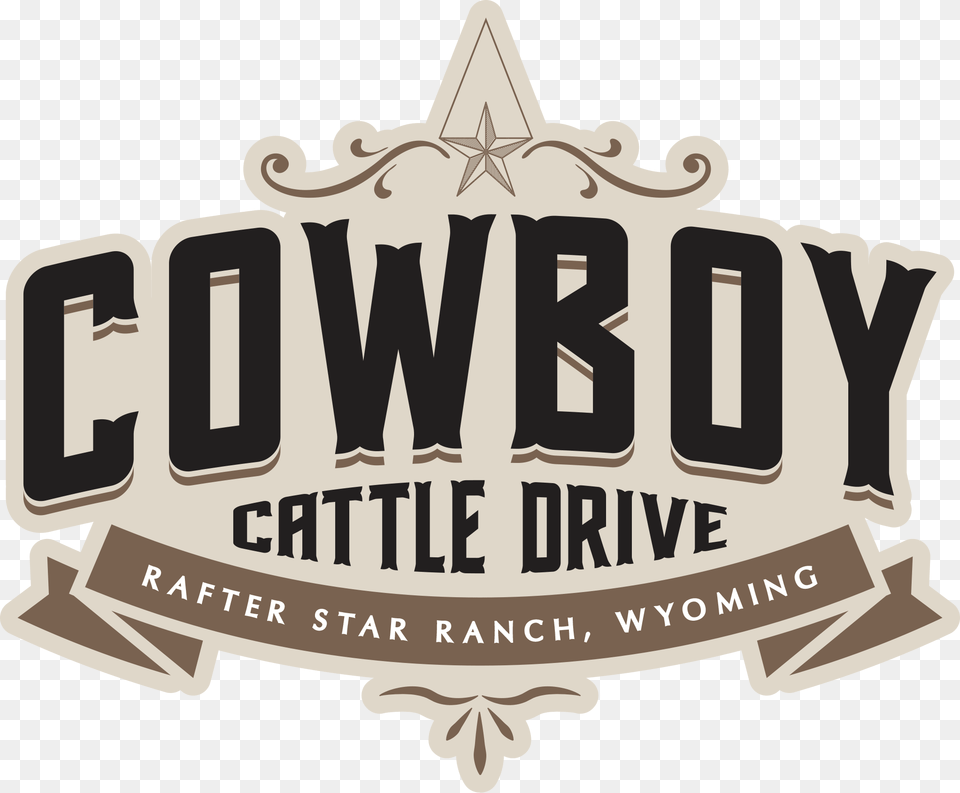 Cowboy Cattle Drive Cattle Drive Logo, Badge, Symbol, Architecture, Building Png Image