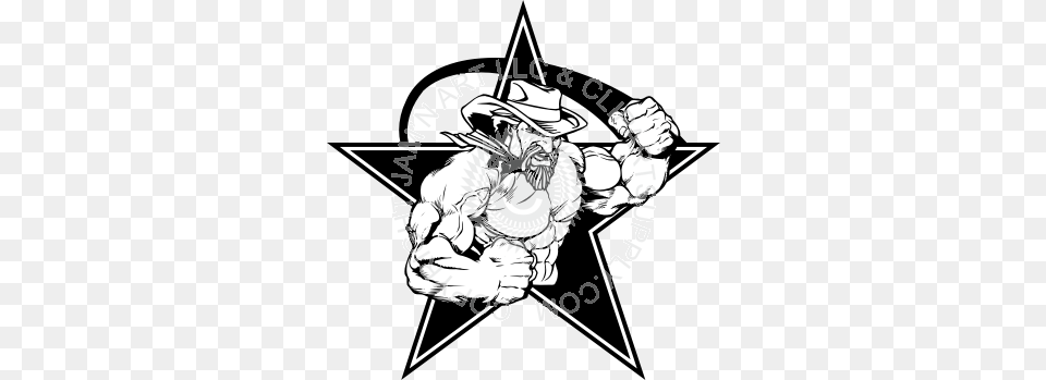 Cowboy Clip Art Football, Symbol, Adult, Male, Man Png Image