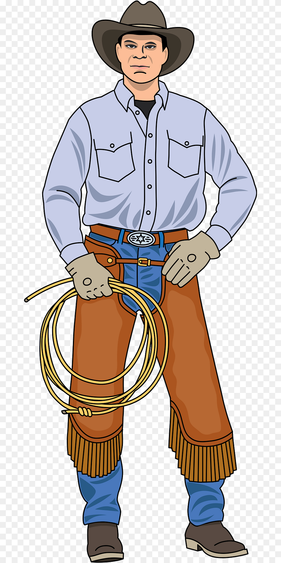 Cowboy Clipart, Clothing, Hat, Person, Glove Free Transparent Png