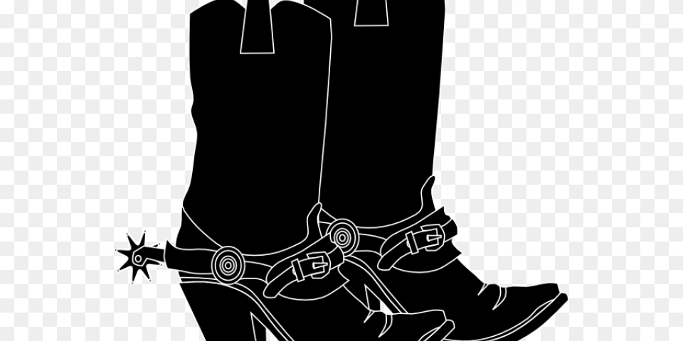 Cowboy Clipart Line Dancing, Boot, Clothing, Footwear, Bow Png Image