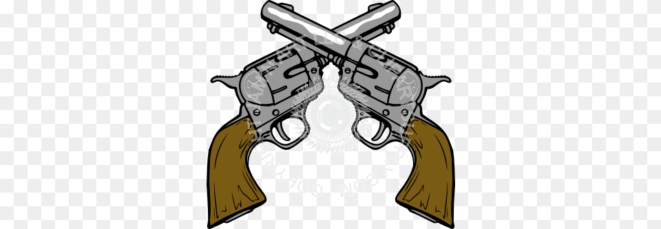 Cowboy Clipart Revolver, Firearm, Gun, Handgun, Weapon Png Image