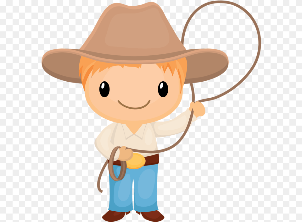 Cowboy Clipart Transparent Un Vaquero Caricatura Bebe, Clothing, Hat, Cowboy Hat, Sun Hat Png