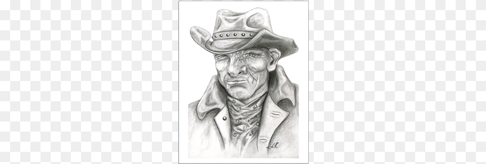 Cowboy Drawing Posters Picture Of Old Cowboy Face Contains Cow Boy Optical Illusion, Art, Clothing, Hat, Adult Free Png Download