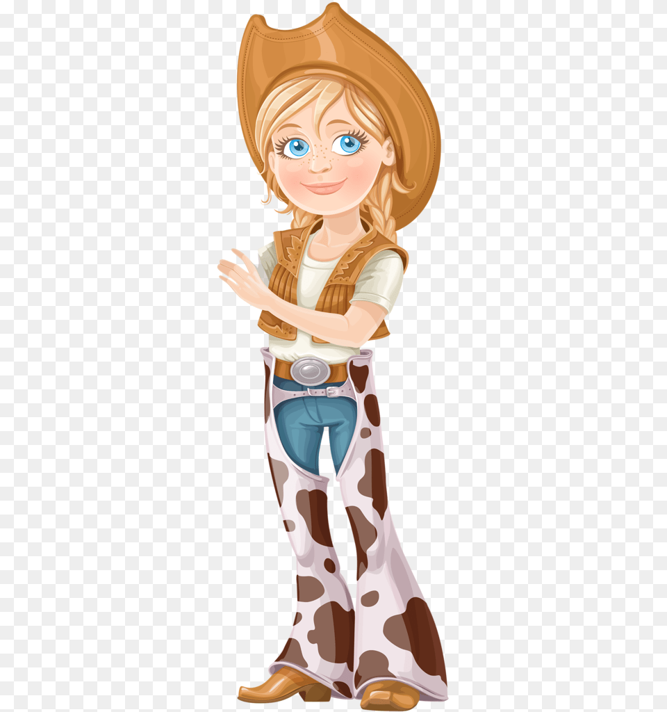 Cowboy E Cowgirl Cartoon Cowboy And Cowgirl, Book, Comics, Publication, Baby Free Png