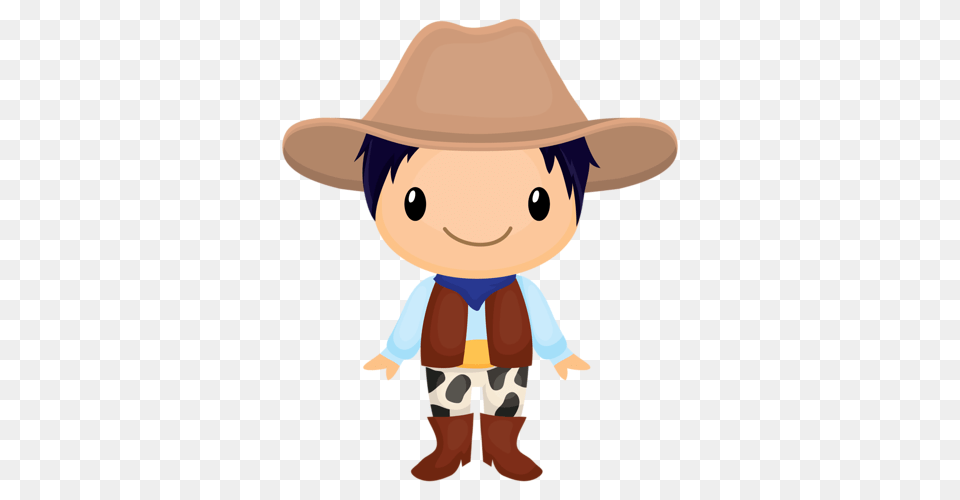 Cowboy E Cowgirl Cowboys Clip Art, Clothing, Hat, Baby, Person Free Png