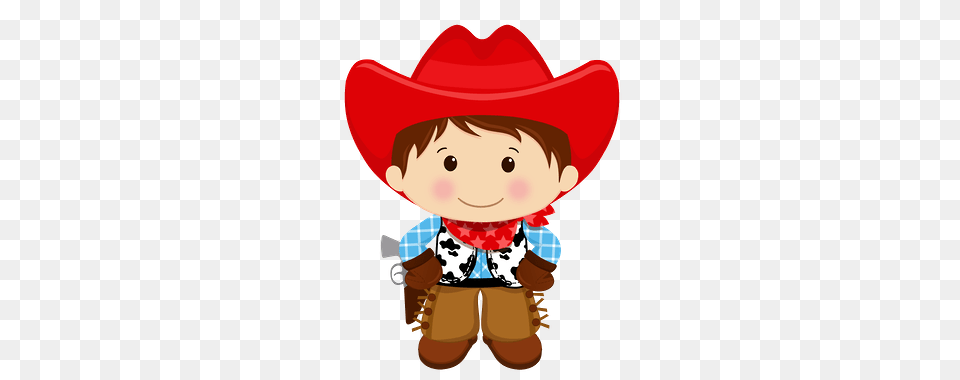 Cowboy E Cowgirl Primerito Cowboys Clip Art, Clothing, Hat, Cowboy Hat, Baby Free Png Download