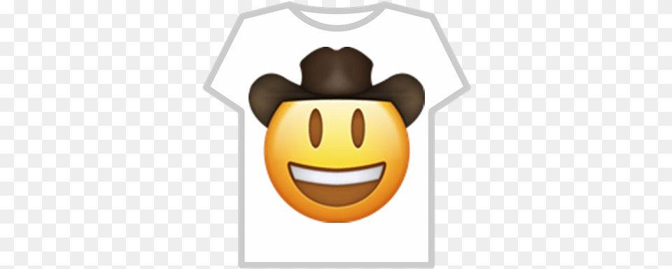 Cowboy Emoji Transparent Roblox Adidas Shirt, Clothing, T-shirt, Hat, Ammunition Png Image