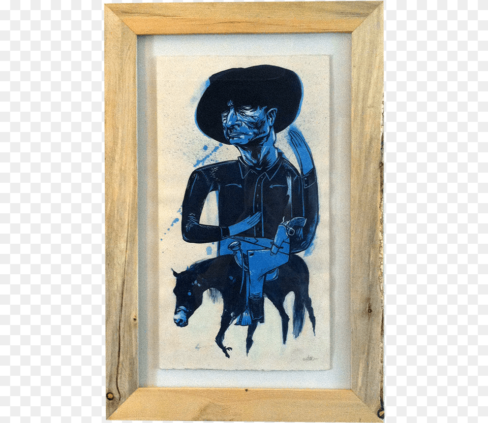 Cowboy Frame, Painting, Art, Adult, Man Png