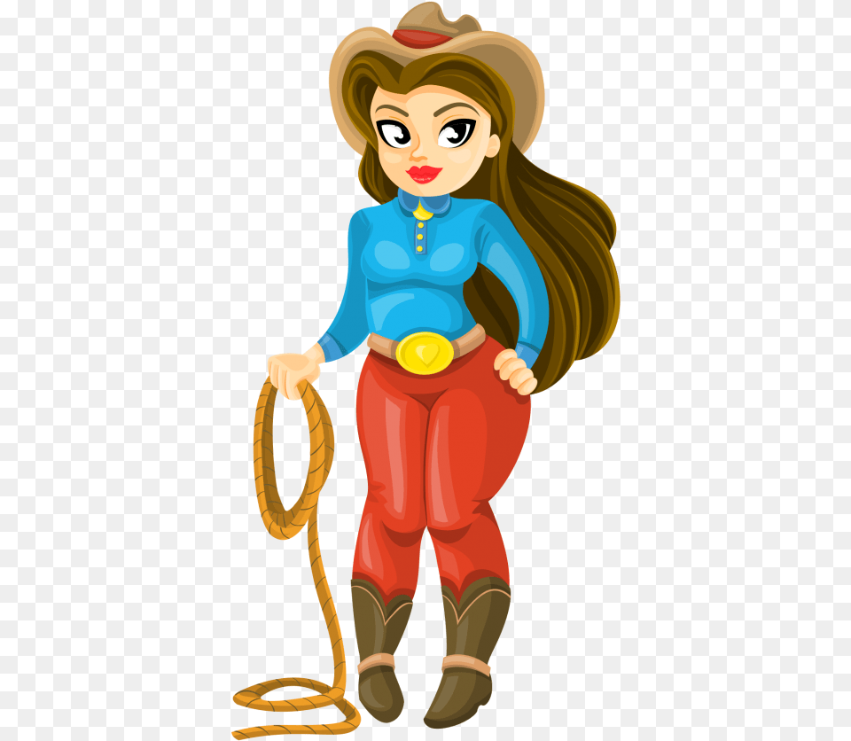 Cowboy Girl Vector Transparent Image Cowboy Girl, Baby, Person, Face, Head Png