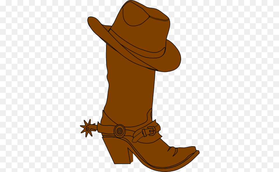 Cowboy Hat And Boot Clip Art At Clker Silhouette Cowboy Boots Clipart, Clothing, Cowboy Hat, Footwear, Cowboy Boot Png