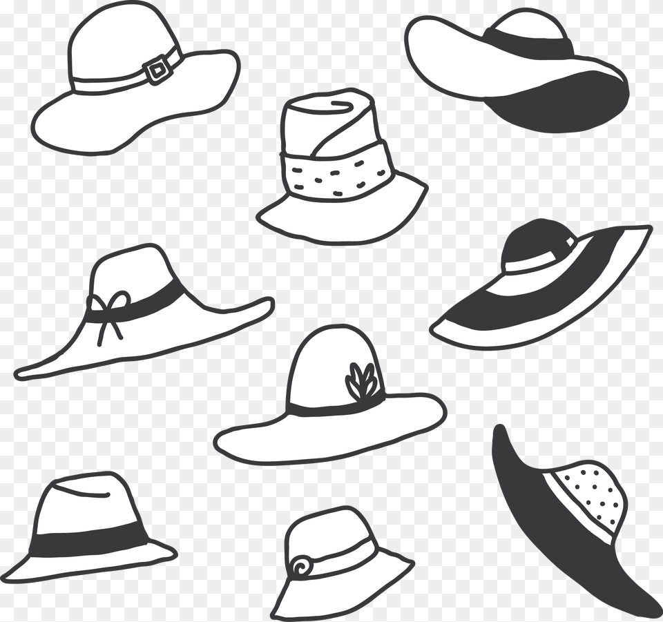 Cowboy Hat Black And White Cowboy Hat, Clothing, Sun Hat, Cowboy Hat Free Transparent Png