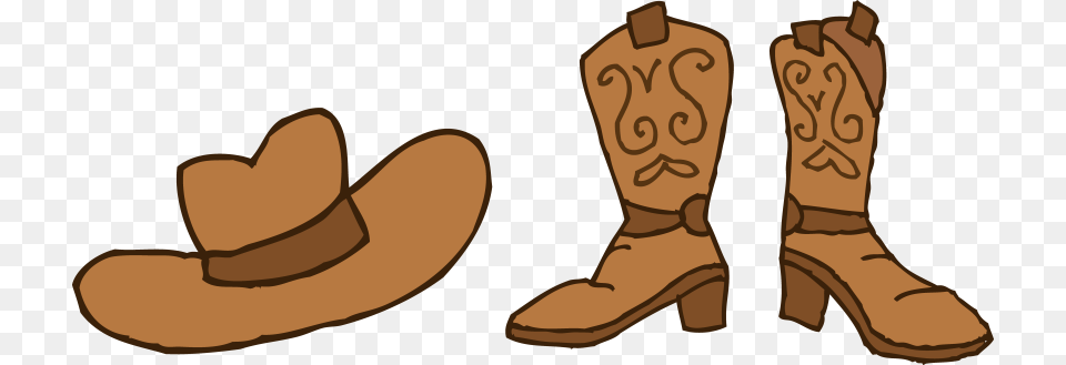Cowboy Hat Clipart, Boot, Clothing, Cowboy Boot, Footwear Png