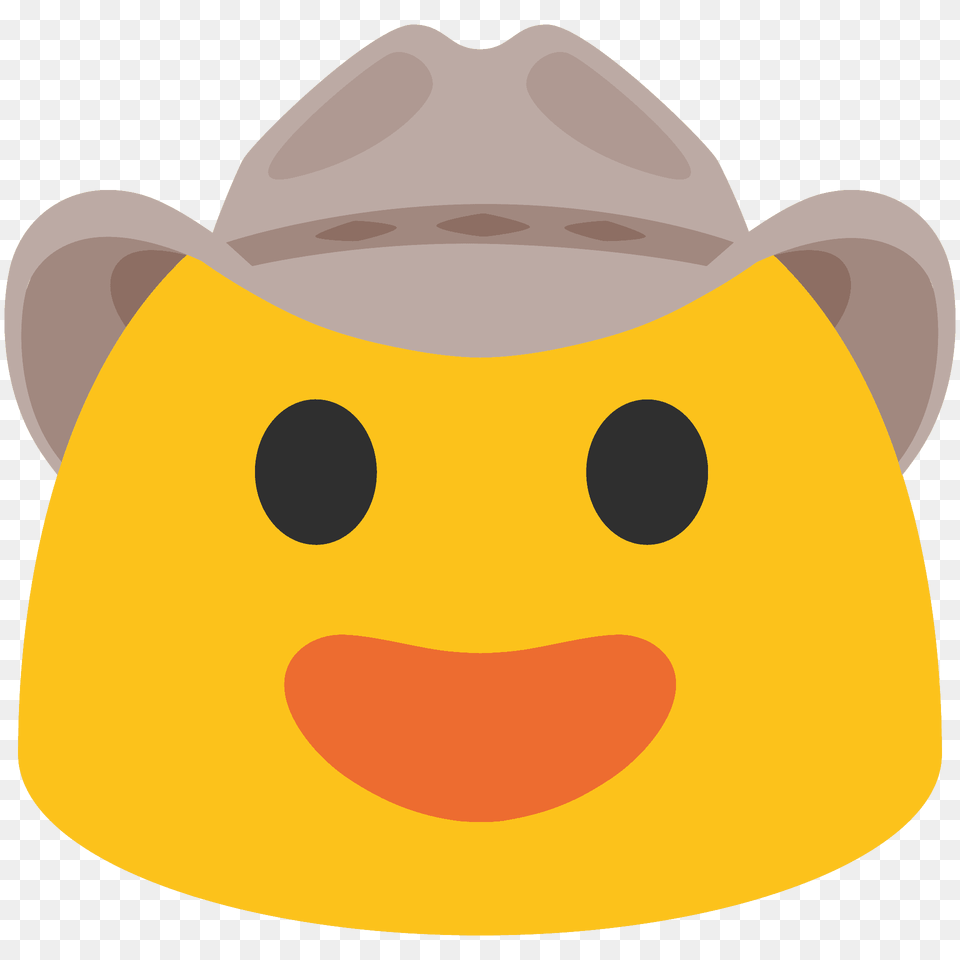 Cowboy Hat Face Emoji Clipart, Clothing, Plush, Toy Png