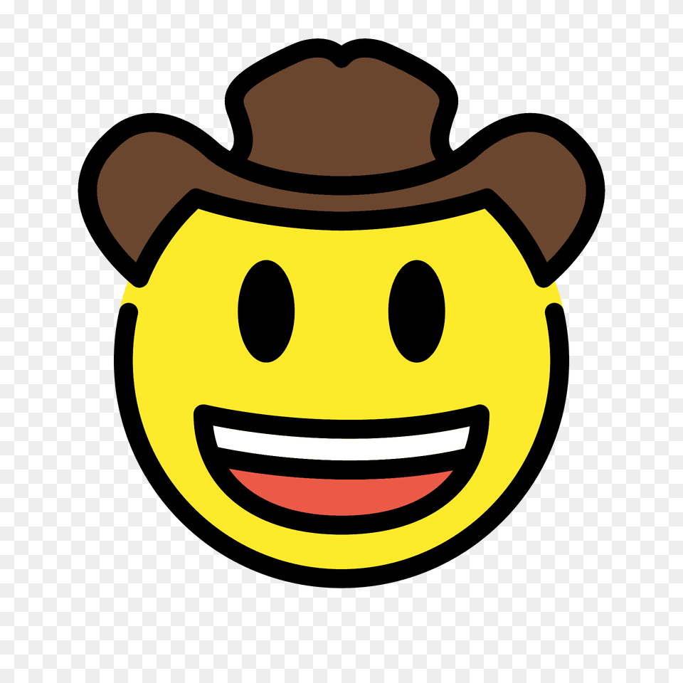 Cowboy Hat Face Emoji Clipart, Clothing, Ammunition, Grenade, Weapon Free Png Download