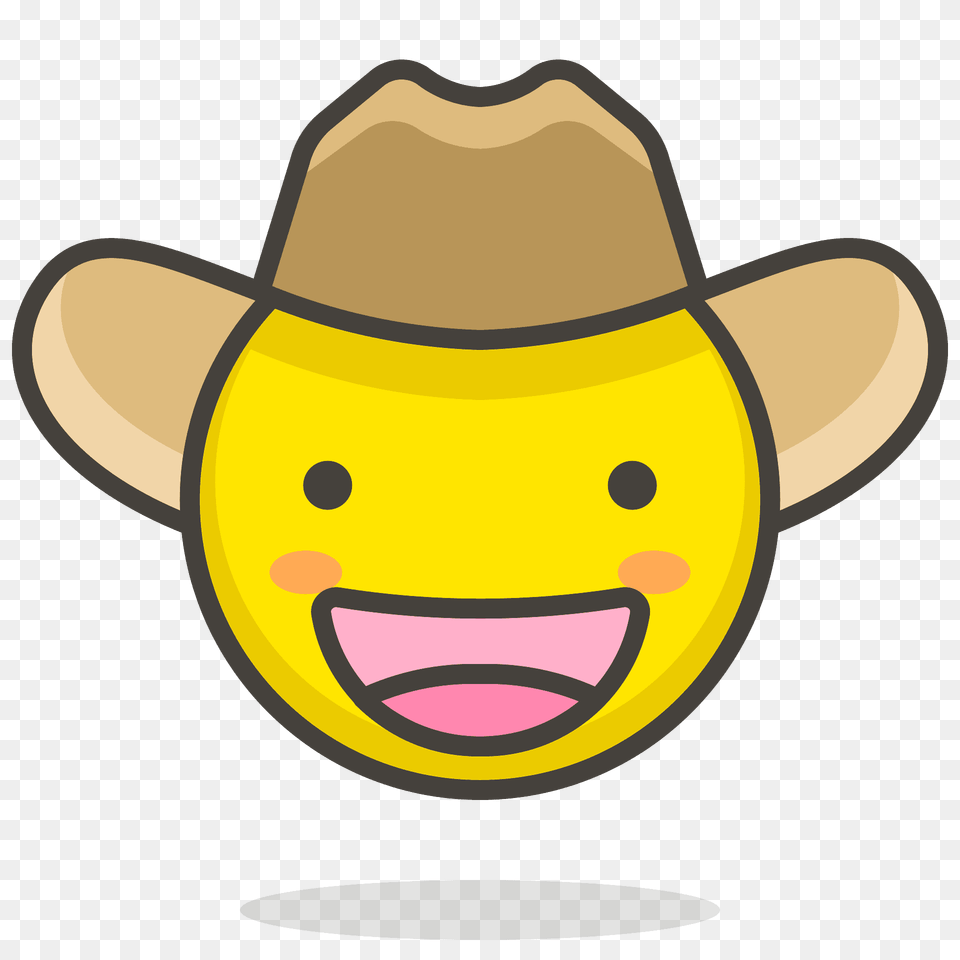 Cowboy Hat Face Emoji Clipart, Clothing, Cowboy Hat, Ammunition, Grenade Free Png