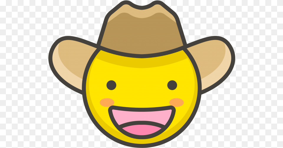 Cowboy Hat Face Emoji Smiley, Clothing, Cowboy Hat, Baby, Person Png Image