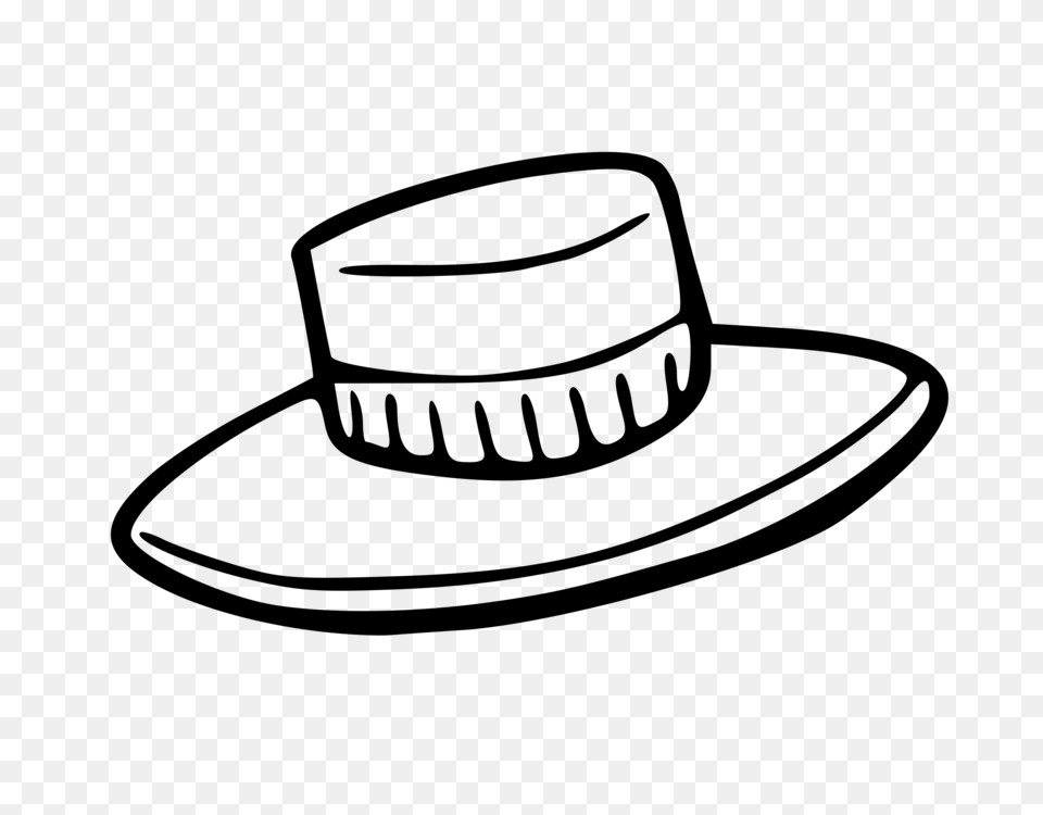 Cowboy Hat Sombrero Cap Top Hat, Gray Free Png Download
