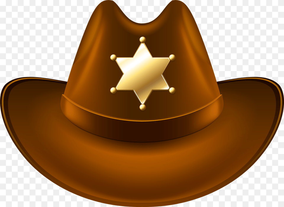 Cowboy Hat With Sheriff Badge Clip Background Cowboy Hat Clipart, Clothing, Cowboy Hat, Chandelier, Lamp Png