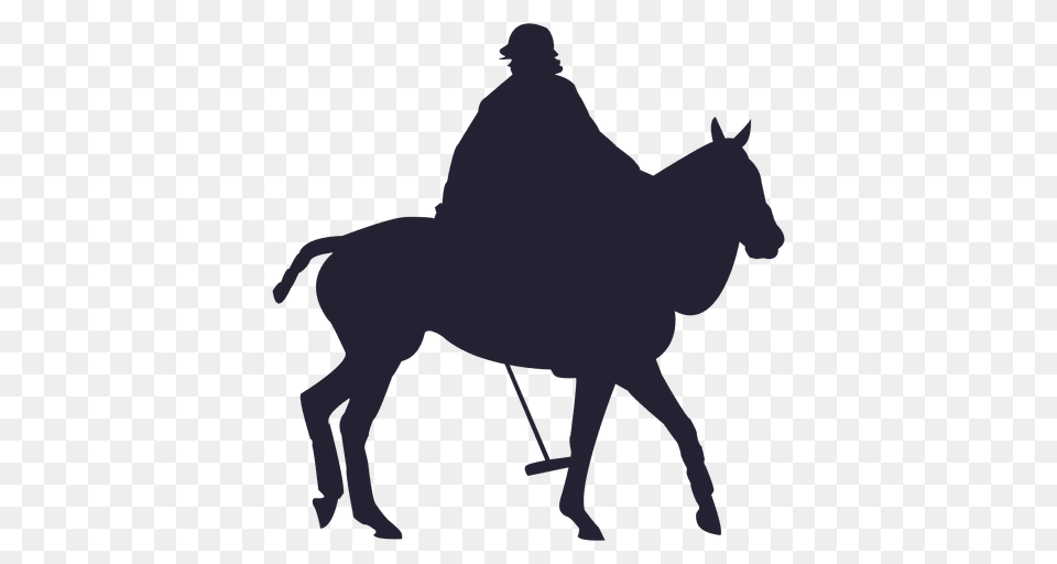 Cowboy Riding Horse Silhouette, Mammal, Animal, People, Person Free Transparent Png