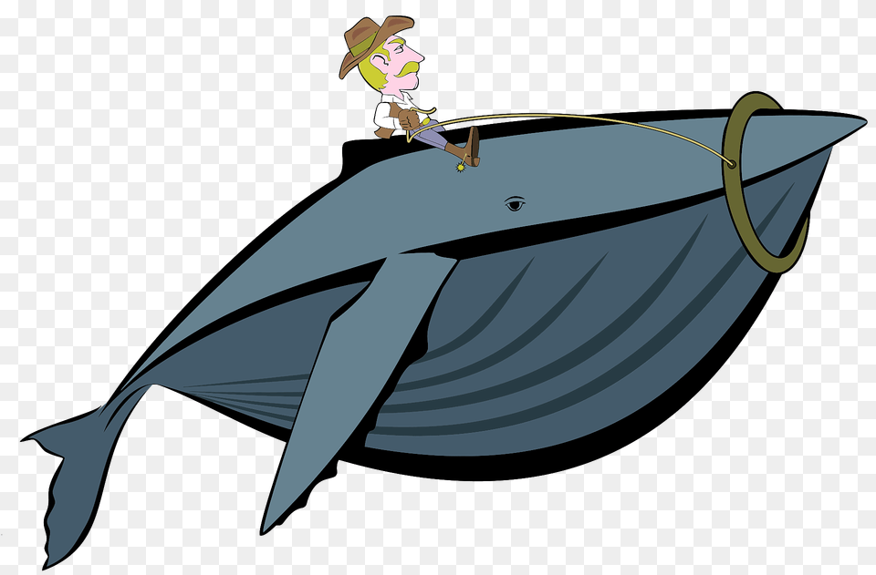 Cowboy Riding Whale Clipart, Baby, Person, Animal, Fish Png