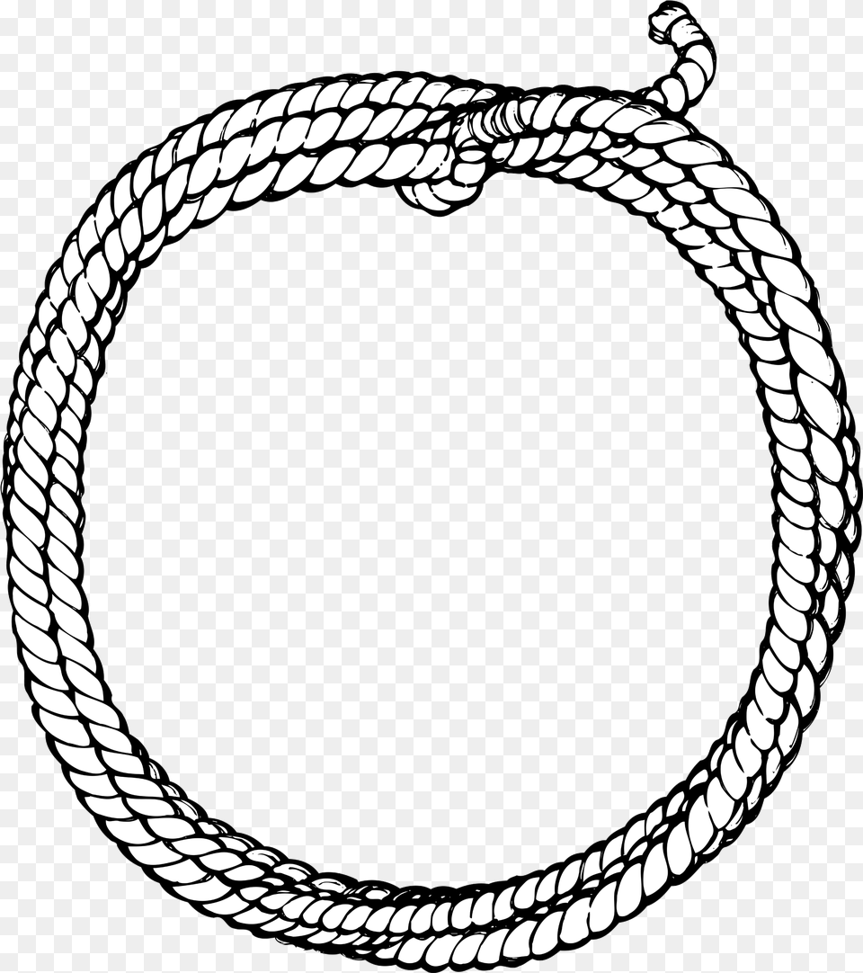 Cowboy Rope Drawing Easy Image With Western Rope Clipart Black And White Free Png Download