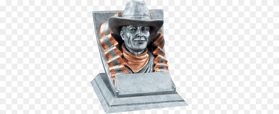 Cowboy School Mascot Trophy, Clothing, Hat, Art, Adult Png Image