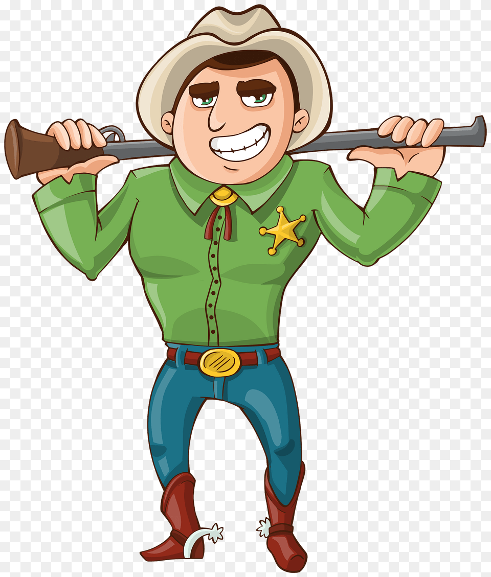Cowboy Sheriff Clipart, Baby, Person, Face, Head Png