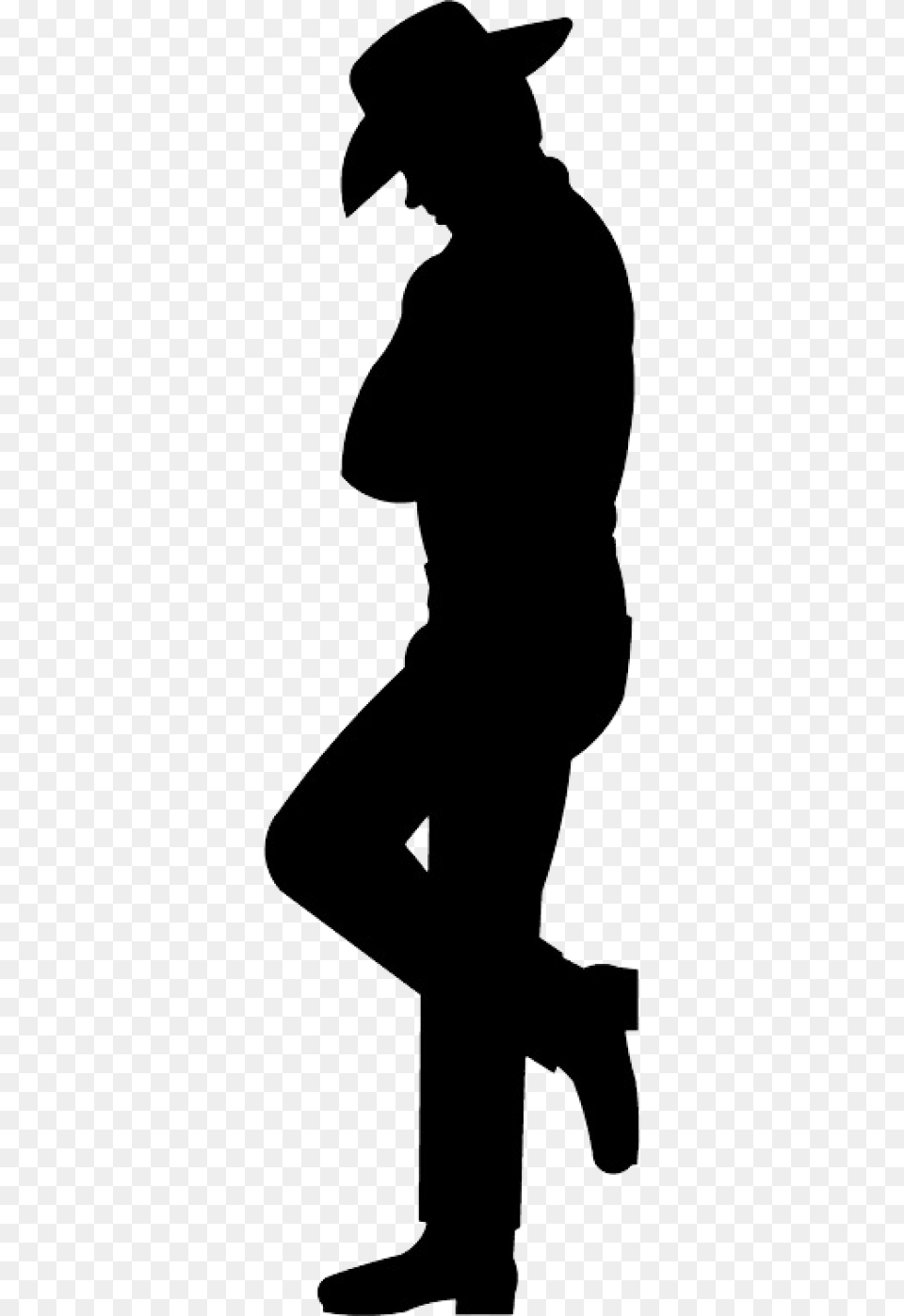 Cowboy Silhouette, Person, Kneeling Free Transparent Png