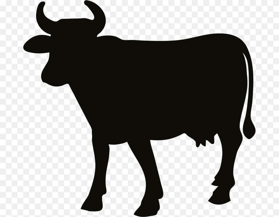 Cowboy Silhouette Clip Art, Animal, Bull, Mammal, Cattle Png Image