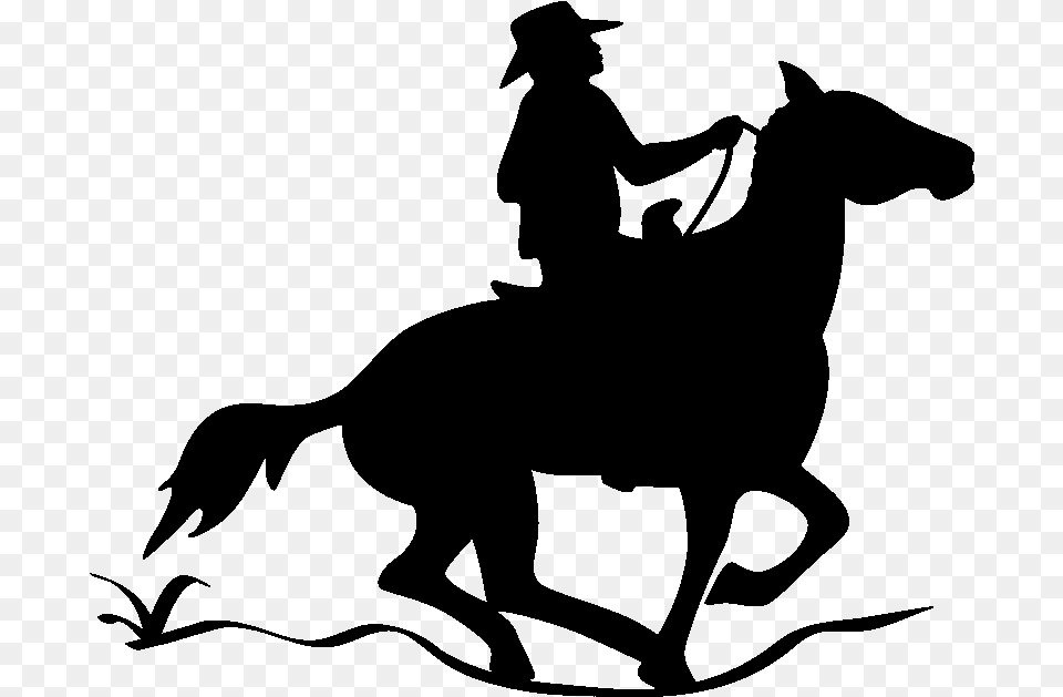 Cowboy Silhouette Cowboy Clip Art, Gray Png