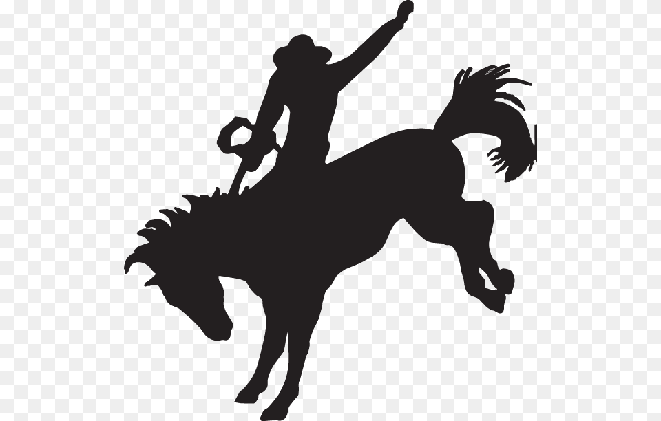 Cowboy Silhouette Decal, Stencil, Rodeo, Person, Man Free Png