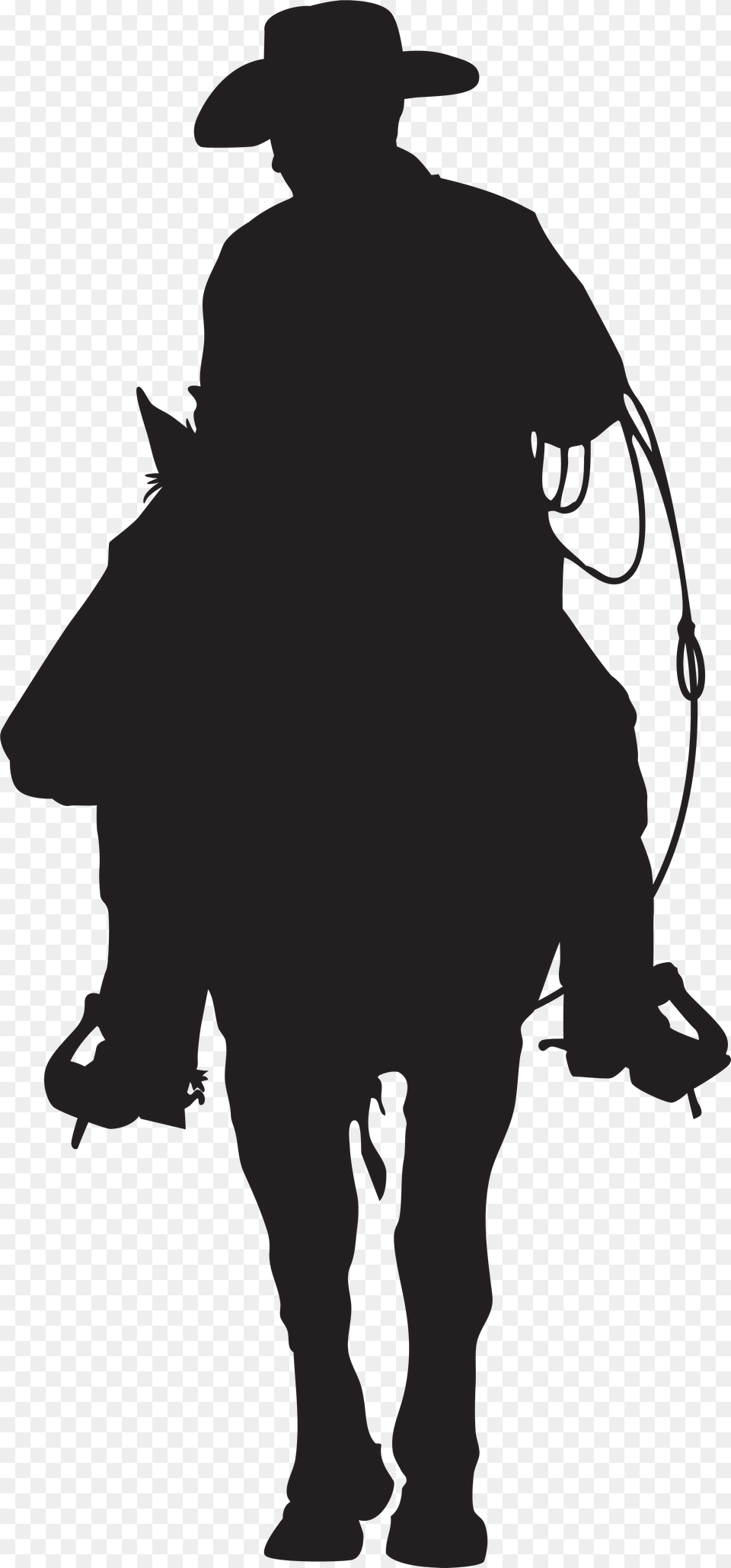 Cowboy Silhouette Western Clip Art Cowboy, Clothing, Hat, Person Png