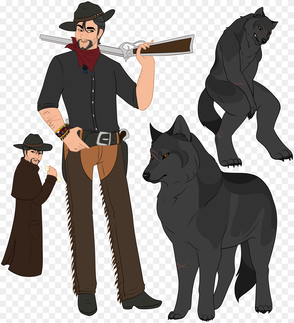 Cowboy Werewolf, Adult, Person, Woman, Female Png
