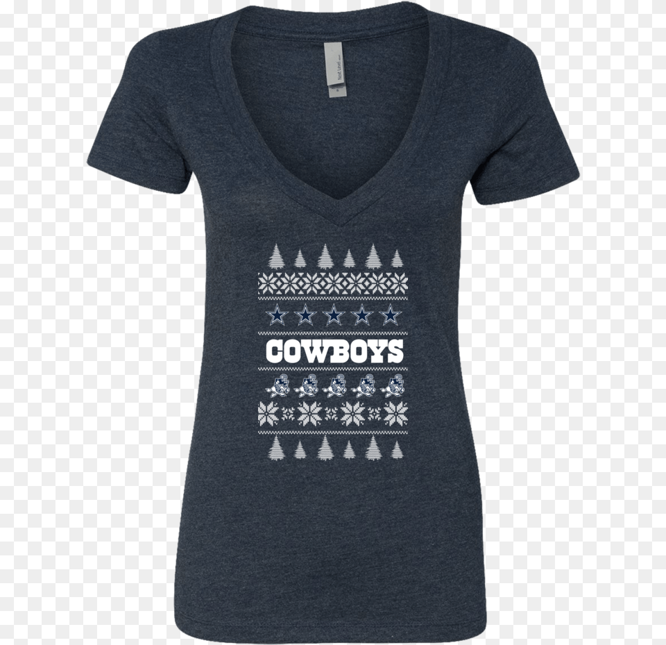 Cowboys Fan Christmas Front Picture Active Shirt, Clothing, T-shirt Png