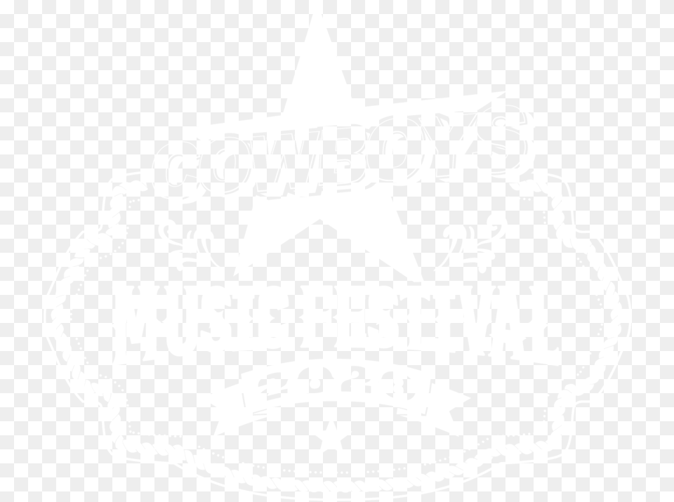 Cowboys Music Festival 2020 02 Johns Hopkins Logo White, Badge, Symbol, Emblem, Birthday Cake Free Transparent Png