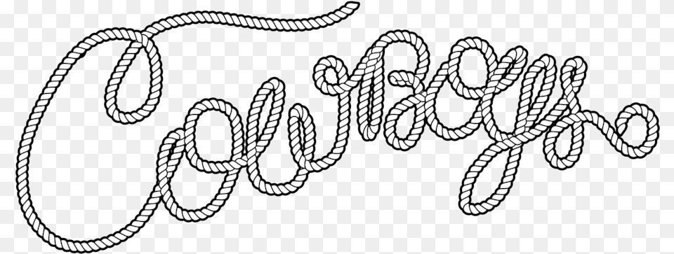 Cowboys Rope Logo 01 Rope Logo, Text, Handwriting Free Png
