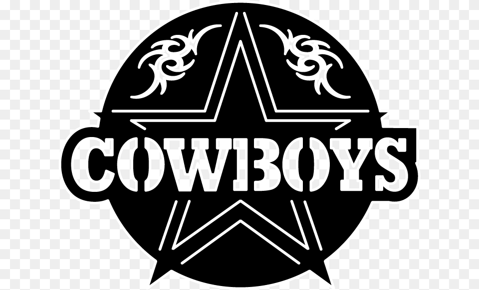 Cowboys Star And Ornaments Dxf File Cut Ready For Cnc Cowboys Dxf, Logo, Symbol, Badge, Emblem Png Image