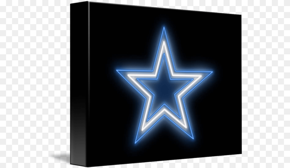 Cowboys Star Neon Sign By Ricky Barnard Graphic Design, Star Symbol, Symbol Free Transparent Png