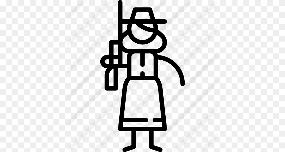 Cowgirl, Gray Free Transparent Png