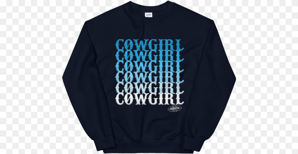 Cowgirl Blues Pullover Long Sleeve, Clothing, Knitwear, Long Sleeve, Sweater Png
