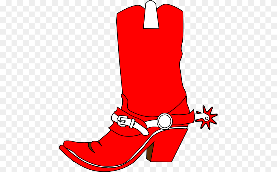 Cowgirl Boot Clip Art, Clothing, Footwear, Shoe, High Heel Free Png Download