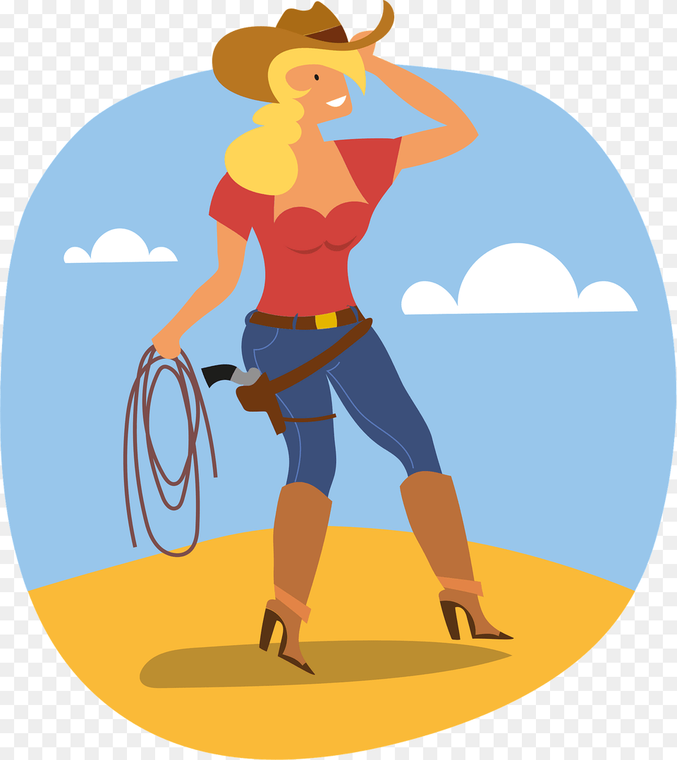 Cowgirl Clipart, Boy, Child, Clothing, Hat Free Png