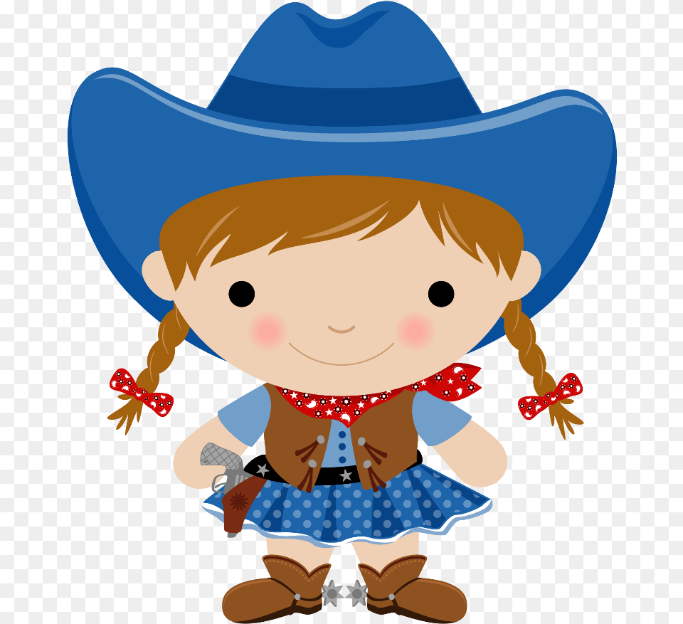 Cowgirl Clipart, Clothing, Hat, Baby, Person Free Png Download