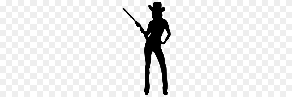 Cowgirl Clipart Silhouette, Clothing, Hat, Adult, Male Png Image
