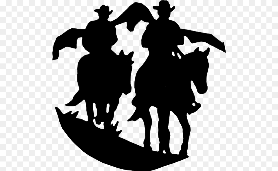 Cowgirl Cowgirlsilhouette Silhouette Cowboy Cowboysilho Horseshoe Decal, Dancing, Leisure Activities, Person, People Free Png