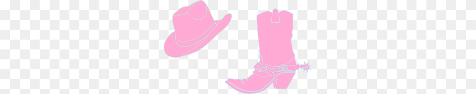 Cowgirl Hat And Boot Clip Arts For Web, Clothing, Cowboy Hat, Cowboy Boot, Footwear Png Image