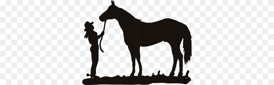 Cowgirl On Horse Transparent, Silhouette, Animal, Kangaroo, Mammal Free Png